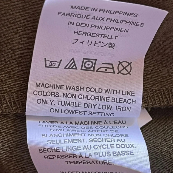 J crew green ruffle boho peasent beach coastal peasent blouse preppy capsule 0 - Picture 7 of 10